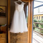 Detailfoto von einem Hochzeitskleid in Templin Brandenburg Fotografin Malag