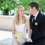 Hochzeit in Köpenick Brautpaar beim Brautpaarshooting mit Hochzeitsfotograf Malag