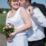 Hochzeit in Fredersdorf Brautpaarshooting beim Feld Fotografin Malag