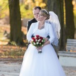 Brautpaar in Eichwalde beim Shooting von Hochzeitsfotografin Malag