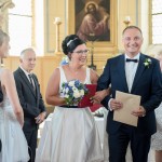 Standesamt Trauung in Brandenburg Auszug des Brautpaares Malag