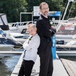 Vater und Sohn beim Brautpaarshooting in Berlin Malag