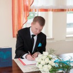 Standesamt in Mittenwalde Unterschrift des Bräutigams Malag