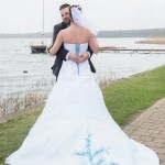 Brautpaar beim Brautpaarshooting Brautkleid in Rangsdorf Fotograf Malag