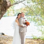 Brautpaarshooting am See im Herbst Fotograf Malag